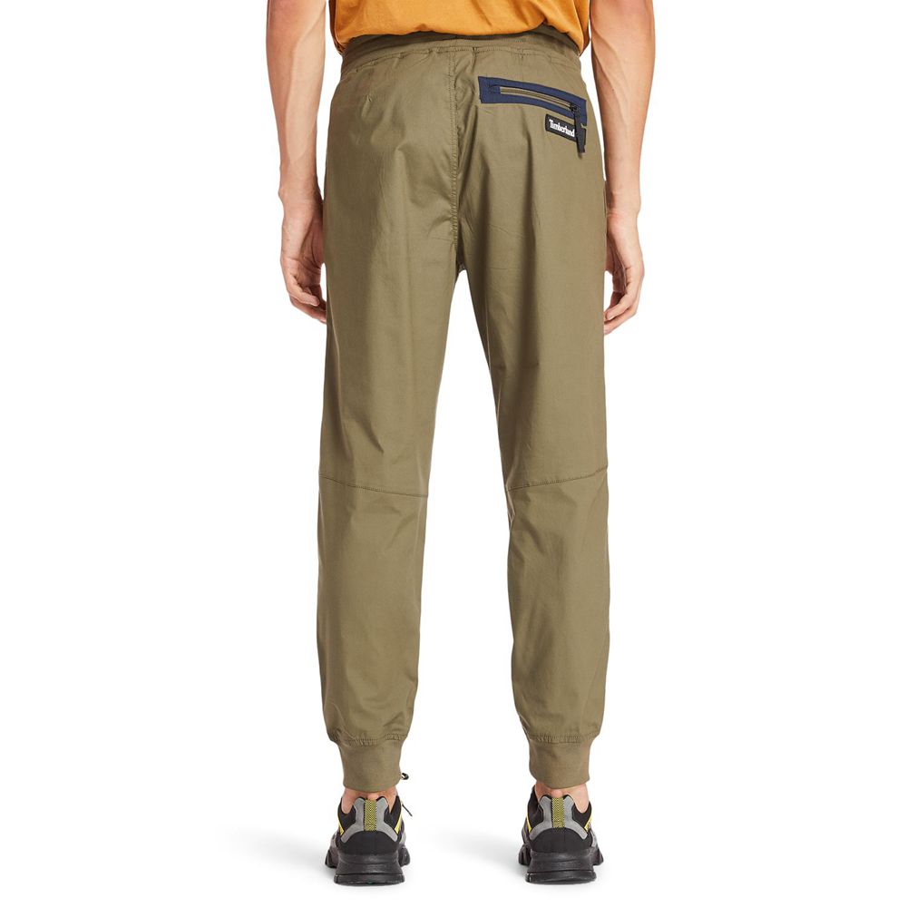 Timberland Mens Pants Woven Jogger - Olive - India NX7284159